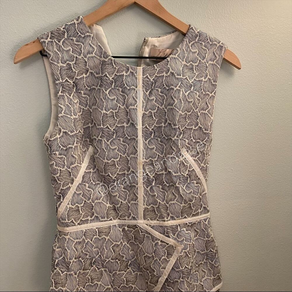 Lela Rose Gray Sheath Dress 4 - Picture 9 of 13
